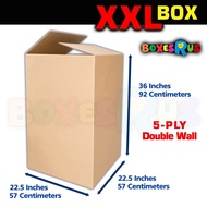 XXL Balikbayan Storage Moving Box 22.5 x 36 inches Double Wall Heavy Duty by Boxes R Us
