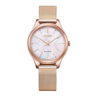 CITIZEN ECO-DRIVE EM0508-80Y ROSE GOLD STAINLESS STEEL WOMEN WATCH