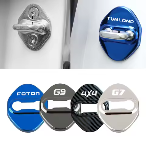 4pcs Car Door Lock Buckle Protection Cover Anti-rust Waterproof for Foton Pickup Truck Foton G9 Tunl