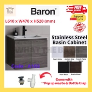 [SG SELLER] Baron A103 Basin cabinet / Stainless steel Basin Cabinet