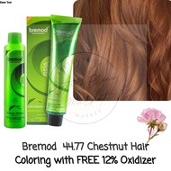 Chestnut Hair 44.77 Bremod Hair Color Cream (Basic Colors) 100ml (WITH OXIDANT INCLUDED) 100ml Bremo