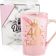 40th Birthday Gifts Women 40 Years Old Fabulous Funny Forty Birthday Coffee Mugs Ideas for Mom Siste