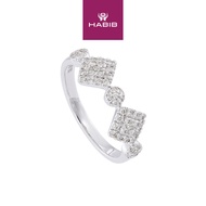 HABIB Diamond Ring in 750/18K White Gold 272190225
