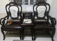 古典紅木椅凳三件套