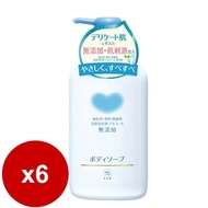 【COW STYLE 牛乳石鹼】植物性無添加沐浴乳(藍)500ml*6瓶
