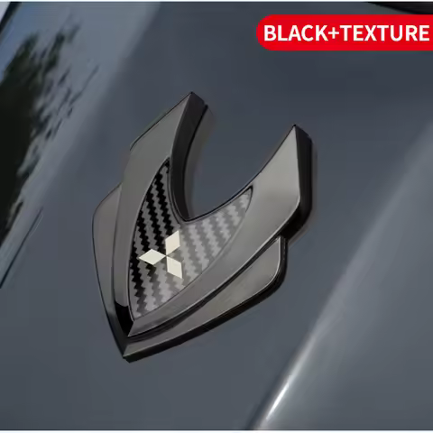 Car Sticker Shield Shape Emblems Logo Decals For Mitsubishi Outlander Mirage Eclipse Cross Pajero La