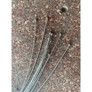 Combo of 5 strands of 2.1m long derailleur wire (stainless steel plated) price for 5 strands