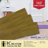 9 pcs / 23 sqft Laminated Floor Board (Color Code: AWL7203)