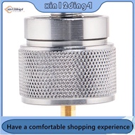 Camping Stove Adapter 1LB Propane Small Tank Input and a Lindal Valve EN417 Output Outdoor Cylinder 