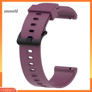 Oneworld| 20MM Replacement Silicone Watch Strap Band for Garmin Vivoactive3 Vivomove HR