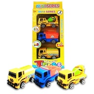 CHILDREN'S TOY CARS PULLBACK CARS CONSTRUCTION TRUCK CARS CONTENTS 3PCS/ CONSTRUCTION TRUCK CARS IN 
