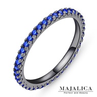 Majalica925 Sterling Silver Ring.Tail Ring.Black Plated Gold.I Type.No Gift Box.Christmas Exchange G