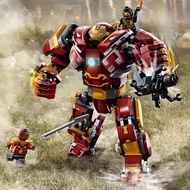 Compatible with Lego Heroes Anti-Hulk Armored Wars Vacanda 76247 Iron Man Mecha Assembled Building B