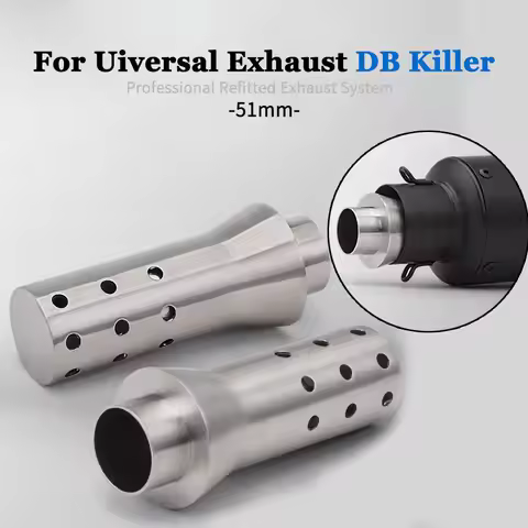 New DB Killer Universal 51mm Motorcycle Exhaust Pipe DB Killer Moto Exhaust Muffler Noise Sound Elim