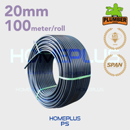 Homeplus HDPE PP Sirim Span Poly Pipe 100 Meter Roll Fittings Pipe Connector Equal Elbow Socket Tee
