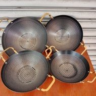 KOREAN HONEY COMB BLACK WOK NON-STICK STAINLESS STEEL