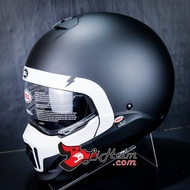 HELM BELL BROOZER CRANIUM MATT BLACK WHITE | MODULAR HELMET | ORIGINAL