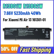 7.66V 5230mAh 40Wh R13B02W Laptop Battery for Xiaomi Mi Air 13 161301-01 R13B01W Replace Rechargeabl