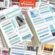 Personalized School Sticker 8Pcs BTS Lyrics Waterproof Stickers Cute Stickers for Phone Stickers