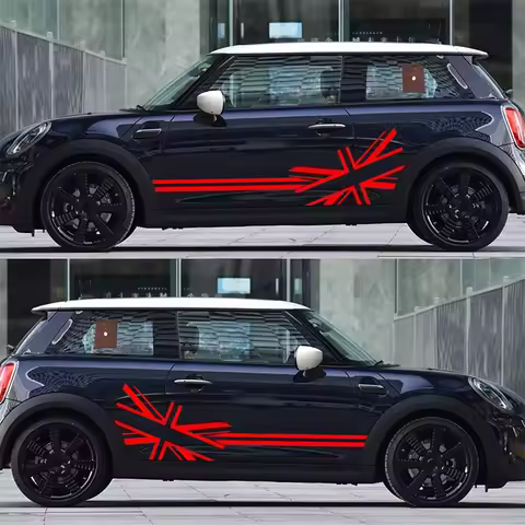 For Mini Cooper Car Latte Art R56 R50 F60 F55 F56 F54 Meter Flag Car Side stickers