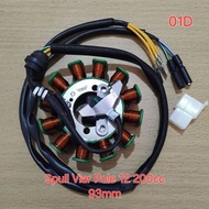 Stator Assy/spull 12 pole 93mm/200w for Viar (01D) Three-Wheeled Spare Parts