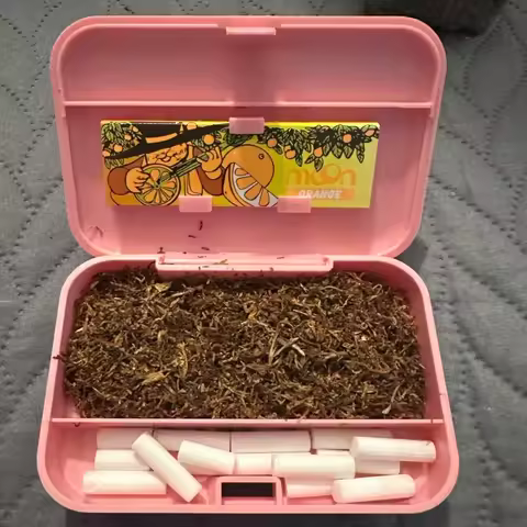 CRUSHER Portable 110mm*75mm Cigarette Case Flip Cover Storage Roll Paper Electric Lighter Tobacco Bo