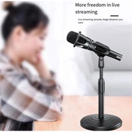 Karaoke microphone desktop lift stand round bottom weighted microphone stand handheld microphone microphone stand