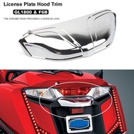 Motorcycle Accessories Chrome License Plate Hood Trim For Honda Goldwing GOLDWING GL1800 GL 1800 F6B