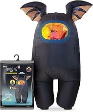 Official Among Us Toys Funny Inflatable Cool Cosplay Halloween Costumes for Adults - Black with Batt