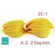 Combo of 26 words to mark wires from 0 to A - Z - 1 set of 26 letters, each number 50 eyes - EC-1 Ca