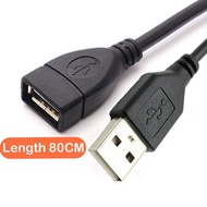 USB extension Cable Male to female 2.0 data cable 80cm Copper Wire Cord