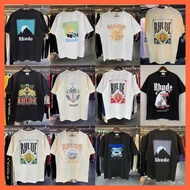 Sunset Classic High Street INSTEE Printed RH Street Wear American Racing Summer Eagle Loose Round Ne