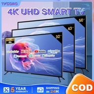 Smart TV 4K UHD Android TV  43 Inch TV LED Android 12.0 Wifi TV 32 Inch Murah Television Digital Tel