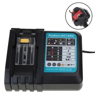 ✪ เครื่องชาร์จที่ชาร์จแบตเตอรี่ Li-Ion 18V 14.4V เครื่องมือ DC18RC Bl1430 BL1830 3A ชาร์จปลั๊ก Us/eu
