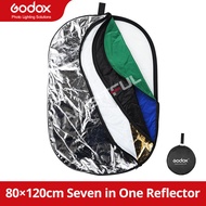 Godox 7-in-1 Reflector 60cm 60x90cm 80x120cm 90x120cm 100x150cm 80cm 110cm Portable Collapsible Oval