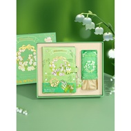 Lily of the Valley Plant Color Page Notebook Notebook Sunny Umbrella High-Value Handbook Set Gift Bo