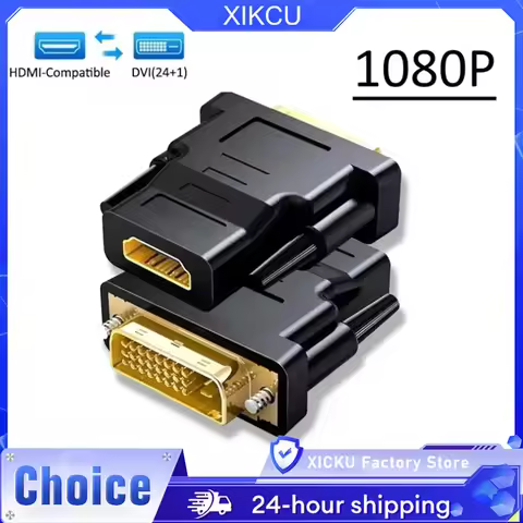 DVI to HDMI-Compatible Adapter DVI to HDMI-Compatible Plated Plug DVI to HDMI-Compatible Video Conve