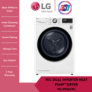 LG 9kg Dryer with Dual Inverter Heat Pump VD-H9066WS