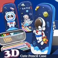 3D Pencil Case Cartoon Unicorn EVA Waterproof School Pencel Case Children Pencil Box Stationery Pensil Sekolah Kotak Girl Boy Pensil Boxs