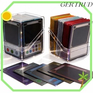 GERTRUD Card Storage Box, Acrylic Transparent Acrylic Card , Durable Stackable  Display Secure Stora