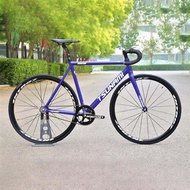 Tsunami Track Fixie Fixed Gear Bike Single Speed Racing Bicycle for Men Lightweight Maneuverable