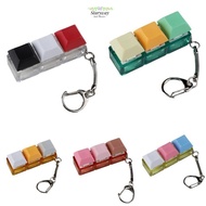 STARYSWAY Finger Keyboard Cap, Keycap DIY Keyboard Fidget Keychain, Relaxing Keys Button 3 Keys Pass