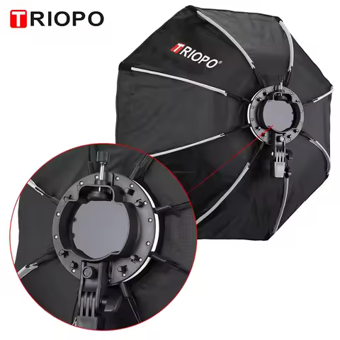 TRIOPO Newest KX 65CM Softbox Octagon Umbrella Light Box For Godox AD200 V1 Speedlite Flash Light Ph
