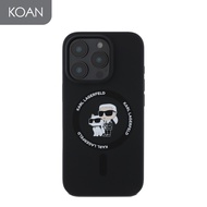 เคสมือถือ KARL Karl-Choupette Head Mag Silicone Case for iP 16 Pro / 16 Pro Max - Black