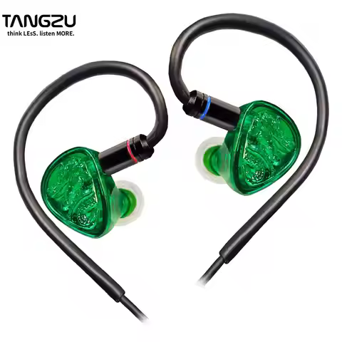 TANGZU waner 2 Jade Dragon Edition 10mm PET Single Dynamic In-Ear Earphones with Silicone Storage Ba