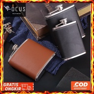 Whiskas Classic Stainless Steel Fashion Wine Drinking Bottle Free 1 Funnel + 2 One Shot Shot Glasses