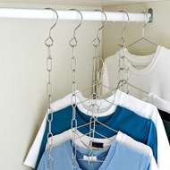 UG Magic Hanger Stainless Steel Clothes Hanging Save Space Metal Cloth Hanger Hook Stainless Steel D