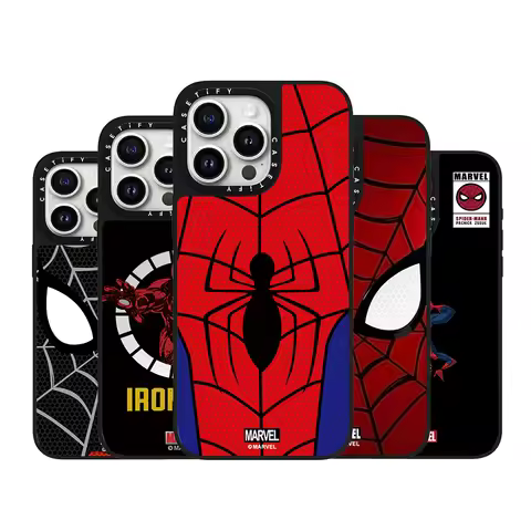 CASETiFY Co-brand Marvel Spider-Man Iron Man Series Phone Case for iPhone 16 17 13 Pro Max Air 15 14
