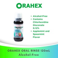 Orahex Alcohol Free Mint Oral Rinse 120ml + Orahex Regular Oral Rinse 120ml