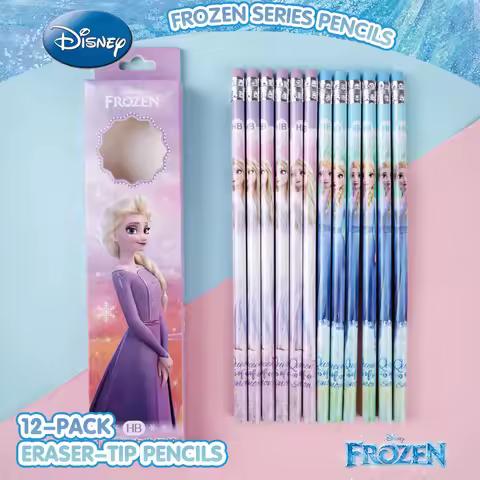 12Pcs Frozen Officially Licensed HB Pencils Drawing Pencils Writing Instruments Stationery Elsa Anna
